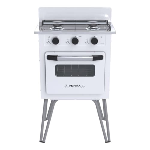 FOGAO A GAS GEMINI 2 Q VETRO BRANCO GAS GLP