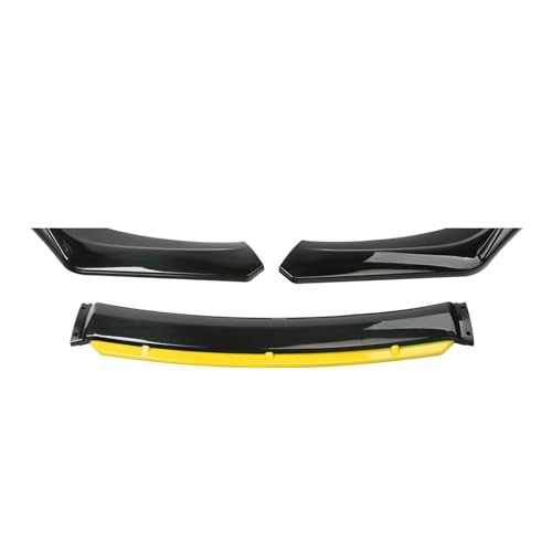 Becquet de pare-chocs avant universel style carbone jaune pour Subaru