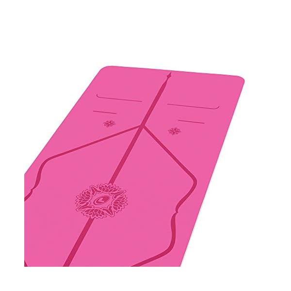 Liforme-Gratitude-Yoga-Mat-Patented-Alignment-System-Warrior-like-Grip-Non-slip-Eco-friendly-and-Biodegradable-sweat-resistant-long-wide-and-thick-for-comfort-Special-EditionPink Liforme Gratitude Yoga Mat - Free Yoga Bag included - Patented Alignment System, Warrior-like Grip, Non-slip, Eco…