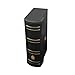 Leather Cash Collection Storage Box: PMG Graded Banknote Holder, Currency Organizer Paper Money Holders for Collectors (Black)