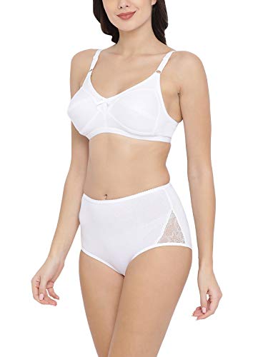 Image of Clovia Women's Cotton Rich Non-Padded Non-Wired Bra & Hipster Panty