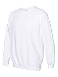 Comfort Colors Men's Crewneck Sweatshirt, Style 1566 (Large, (White))