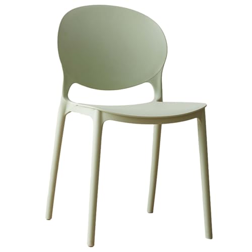 Chaise salle à manger gain de place empilable et dossier incurvé confortable pour intérieur moderne