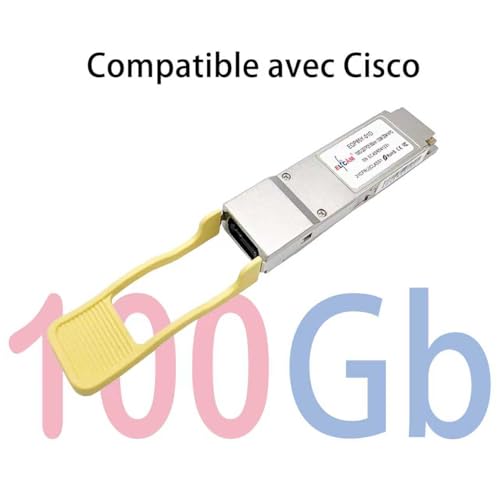 Image of Elfcam - 100G Transceiver Module QSFP28 100GBASE-SR4 850nm 100m DOM MTP /MPO Compatible with Cisco