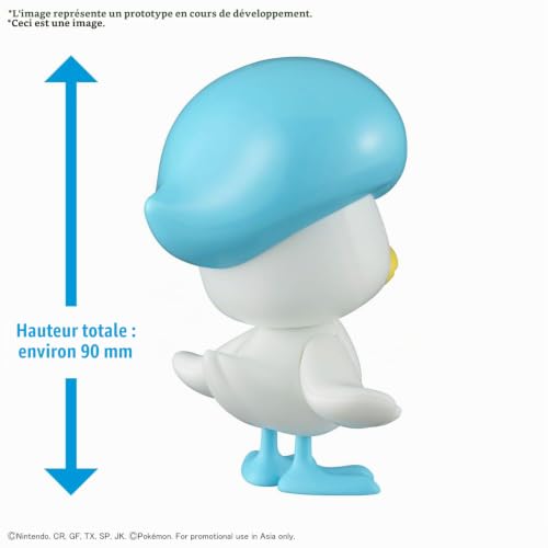 Bandai Pokémon - Figurine articulée à Construire 9cm - Figures Quaxly