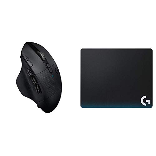 Logitech G604 Lightspeed Wireless Gaming Mouse Bundle with Logitech G440 Hard Gaming Mouse Pad for High DPI Gaming (Renewed)