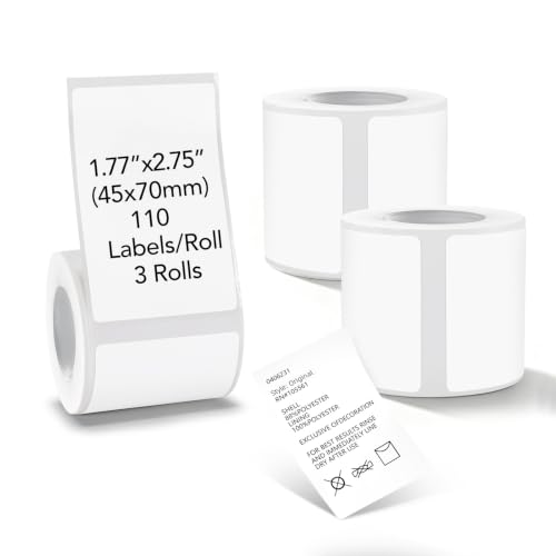 BrokSilent Thermal Labels for M110/M100/M220/M108,1.77”x2.75”(45x70mm)