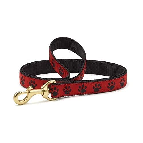 Up Country Reb-L-W Red Black Paw Lead Wide (Larghezza 1) Guinzaglio per Cane