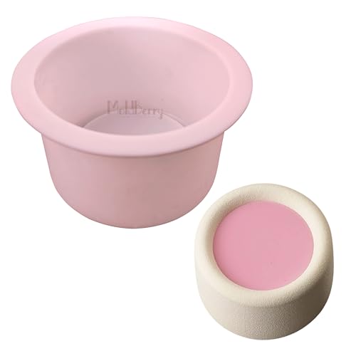 Image of MoldBerry Silicone Round Bento Cake Mold - Non-Stick, Flexible, Reusable Baking Pan for Mini Cakes, Muffins, Desserts, Chocolates - Food Grade Silicone Bakeware (Pack of 1)