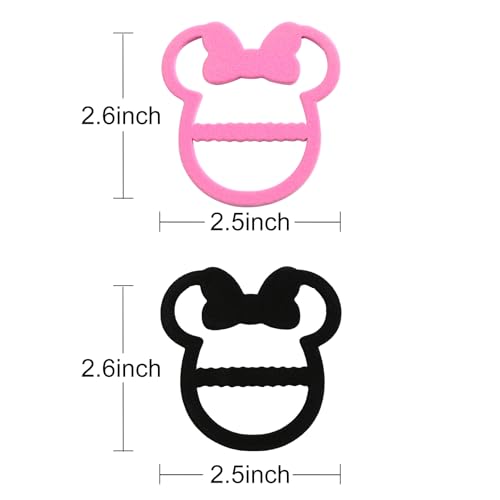 2PC T Shirt Ties Clips for Women Velvet Mouse Scarf Ring Tee Shirt Slide Buckle Trip Accessories2