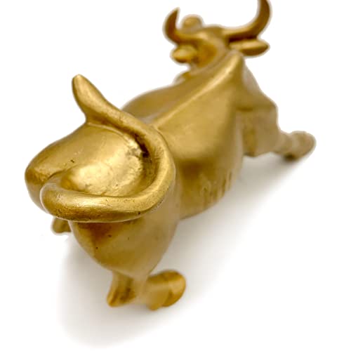 Lizipai Feng Shui Fortune Brass Street Bull Statue - Image 3