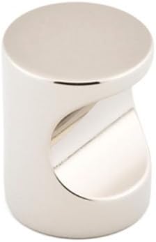 Emtek Finger Cabinet Pull Knob, 1" Width, Polished Chrome