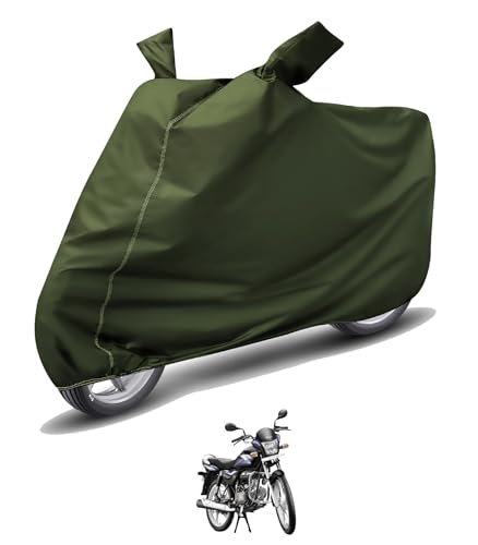 Image of Auto Hub Waterproof Bike Cover Compatible with Hero Splendor Pro Dustproof, UV Protection Two Wheeler Bike Splendor Pro Cover - Green