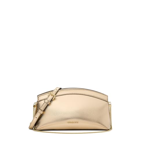 Michael Kors Sac bandoulière pochette Athena dorée en cuir chic