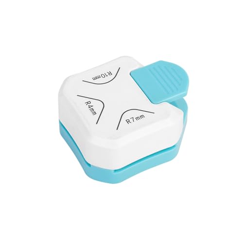 ZITIXO ハンドメイド スクラップブッキング 3in1 美角器 クラフトレバーパンチ エンボス ミニファンシー パンチ ペーパークラフト用 カード作成 名刺 写真 DIYアート コーナーカッター 小型 軽量 持ち運びが (白丸角器)