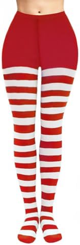 Simply Joshimo Womens Coloured Striped Christmas and Halloween Fancy Dress Costume Party Tights