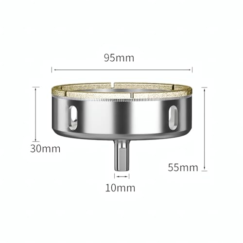 Juego de 10 brocas diamantadas de 20 mm para vidrio y cerámica miniatura 2