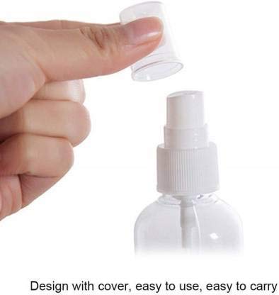 Image of ikis 100 ml Plastic Spray Bottle Refillable Fine Mist Perfume Atomizer for Travel Beauty Makeup (Colour may Vary) -Pack of 3