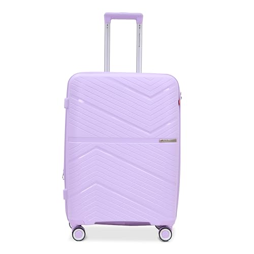Image of Prime Trolley Bag Single Medium | Polypropylene Hard-Shell Luggage | Polypropylene Hard-Shell, Expandable, TSA-Type Lock, Anti-Theft Zip, 8 Dual Wheels