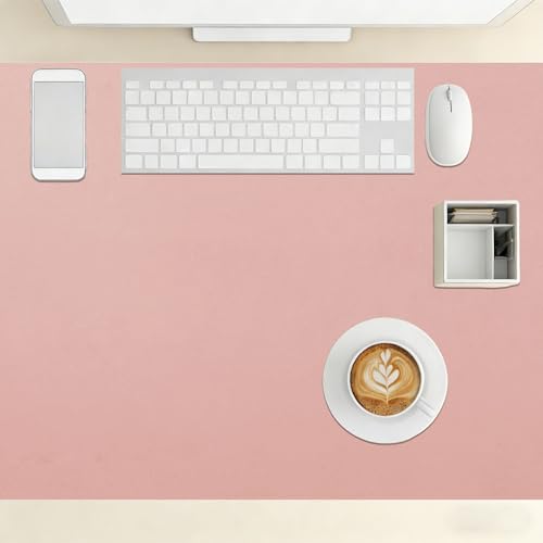Tapis de bureau 64 x 106 cm rose grand tapis de portable pour ordinateur