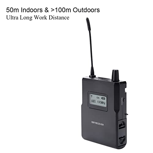 Sistema De Monitor Sem Fio, Receptor De Som Nítido De 526-535 MHz, Monitor De Palco, Alta Sensibilid
