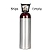 New 60 cu ft Aluminum Helium Cylinder with CGA580 Valve