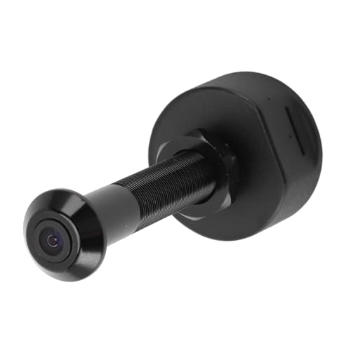 Cámara de mirilla WiFi 1080P con visor inteligente para puerta de casa con detección de moto, lente gran angular de 170°, compatible con aplicación para Securi mejorado, color negro