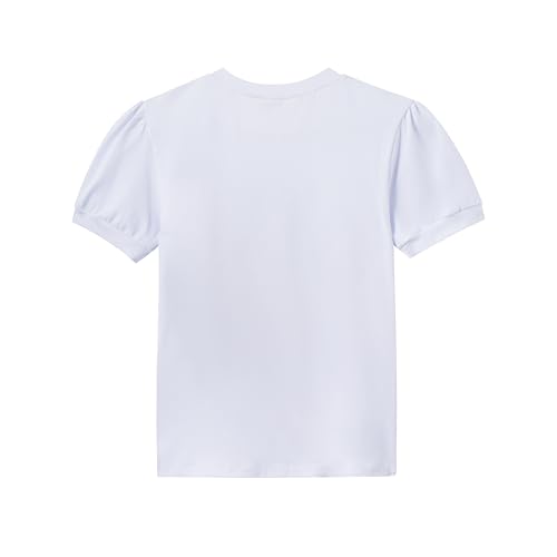 Girls' St. Patrick's Day T-Shirt, Pink with Green Sequin Shamrock, Short Sleeve2