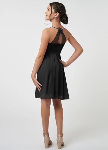 Girls's Sleeveless Bridesmaid Dresses for Junior Flower Girl Dress Sleeveless Black Jr Bridesmaid Dresses for Girl 7-16 Little Infant Junior Formal Gown3