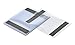 Vestil SHOPT-M Vinyl Shop Ticket Holder, Top Loading, Magnetic Hanging Strip, Clear (Pack of 15)