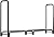 Rocky Mountain Goods 8 ft Firewood Rack - Outdoor/Indoor - Wood Storage Firewood Holder - Heavy Duty Steel Log Rack - Easy Install in Minutes - Included Hardware - Keeps Firewood Up and Dry