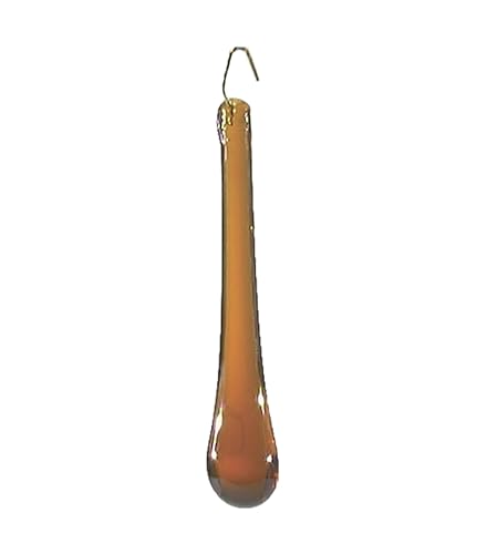 B&P Lamp® 3" Amber Color Teardrop Pendalogue