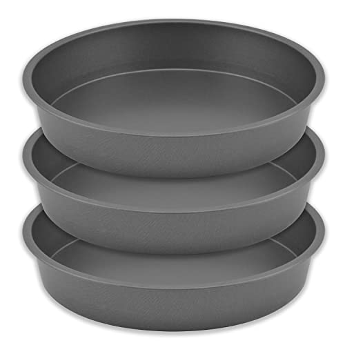 G & S Metal Products Baking With G&S 8-Inch Nonstick Round Cake Pan, Set Of 3, Gray #TOP2