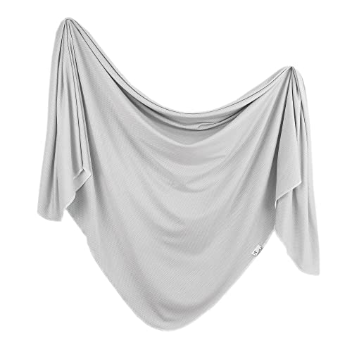 Image of Large Premium Knit Baby Swaddle Receiving Blanket"Taylor" by Copper Pearl