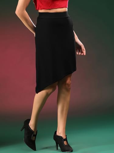 Image of KOTTY Women's Solid and Printed Skirts - A-Line || Pencil || Midi || Maxi || Knee-Length || Flared || Asymmetric Styles for Chic and Comfortable Fashion