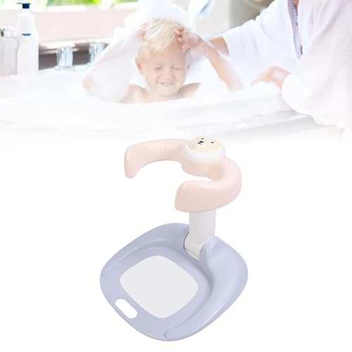 Support de douche de bébé rose antidérapant et facile à fixer
