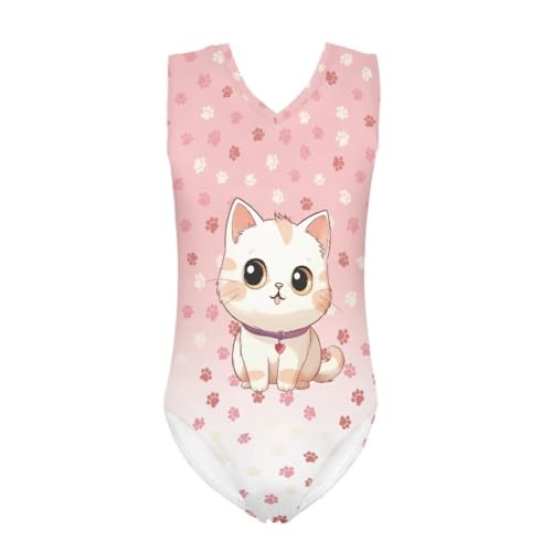 Image of Girls Swimsuit 3-14Y One Piece Swimwear Sleeveless Girls Bathing Suit