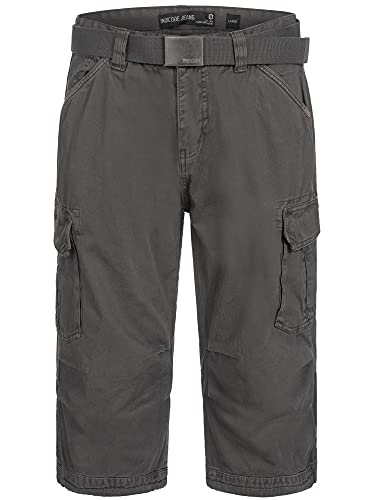 Indicode Nicolas Check 3/4 Cargo Shorts voor heren, geruit met 6 zakken incl. Riem van 100% katoen | Korte broek zomer herenshorts - Image 7