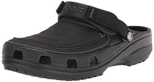Sandália crocs yukon vista ii lr clog black/slate grey - 40