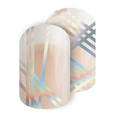 No Filter - Jamberry Nail Wraps - Half Sheet - Holographic Lines on Clear