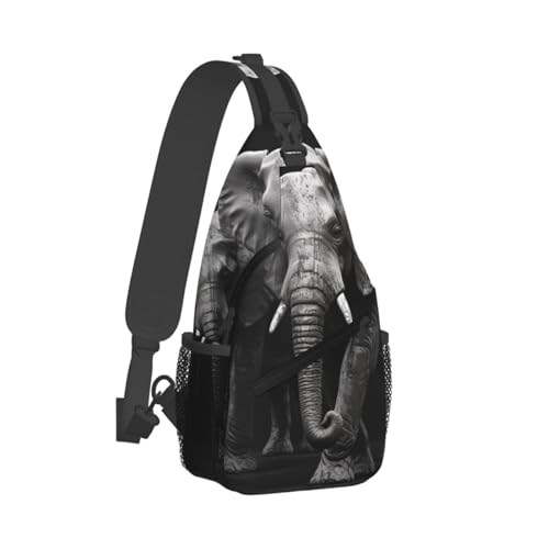 Bolso tipo bandolera deportivo para mujer y hombre negro miniatura 7
