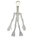 Tianbi Cartoon S-iren - Peluche a doppia testa con testa di mostro spaventosa, bambola farcita con testa di mostro e peluche luminoso, regalo per bambini e ragazze