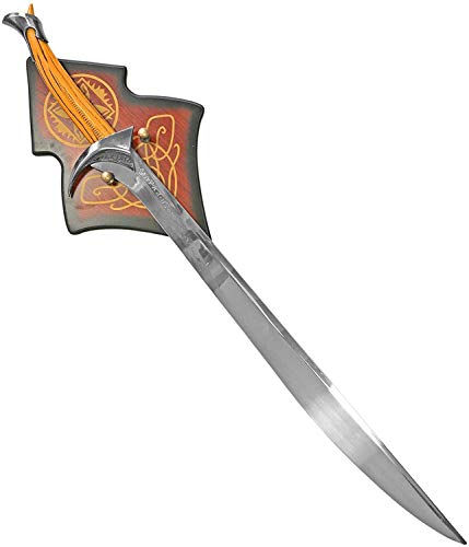 VIKING GEAR Filmschwerter Thorin Eichenschild - Schwert Der Hobbit - Ma&szlig;stab 1:1 Orkrist - Dekoschwert mit Wandhalterung aus Holz, braun