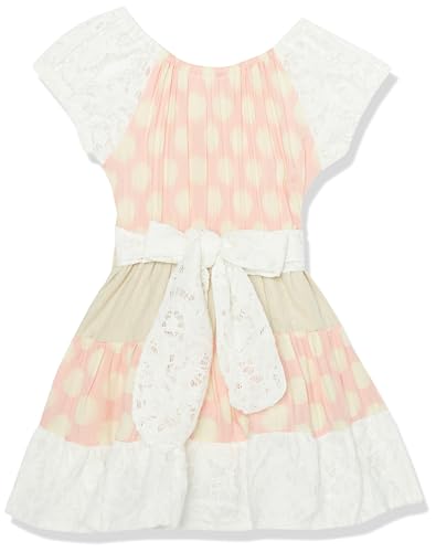 Star Vixen Girls' Lace Trim Patchwork Dress2