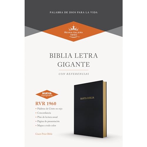Image of RVR 1960 Biblia letra gigante, negro imitacion piel (Edicion 2023): Con referencias. Nueva tipografia (Spanish Edition)