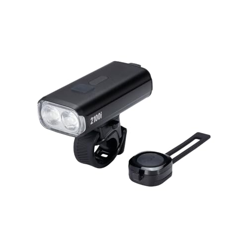 BBB StrikeDuo 2100i Feu avant vélo LED puissant avec batterie rechargeable USB-C