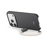 Immagine di Beats Custodia Cavalletto per iPhone 17 Pro con MagSafe e Controllo fotocamera, cordino che funge da supporto integrato, finitura opaca, fodera in microfibra – Grigio granito