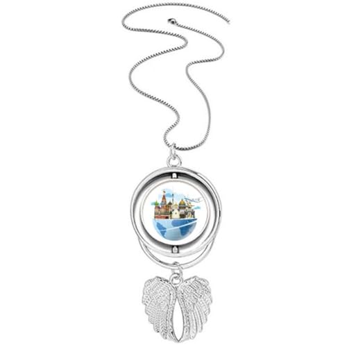 Collier avion Russie Saint-Basile, le bijou idéal pour vos voyages