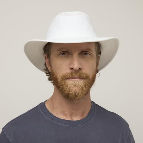 Image of Tilley Mens Womens LTM6 Broad Brim Extra Ventilation Sun Protection Airflo Bucket Sun Hat