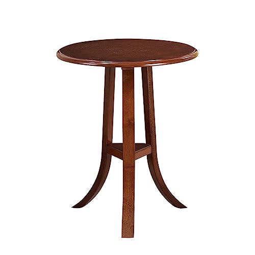 eexbz Sofa Small Round Side Table, Wood End Table Modern Sofa Table, Small Coffee Table for Living Room Bedroom and Small Spaces, Easy Assembly, Solid Wood Sofas for Living Room